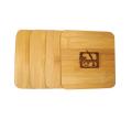 4 Piece Square Bamboo Coaster Gift Set (3-5 Days)
