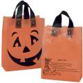 Pumpkin Frosted Shopper Plastic Bag - Flexo Ink Print