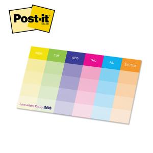 Post-it® Custom Printed Organizational Notes 6 x 10 - 25-sheets / 4 color process