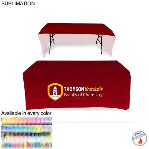Faculty Tablethrow for 6' Table (Open Back), Sublimated