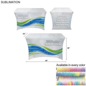 4' Stretch Fit Demo Table Throw (Closed Back), Sublimated